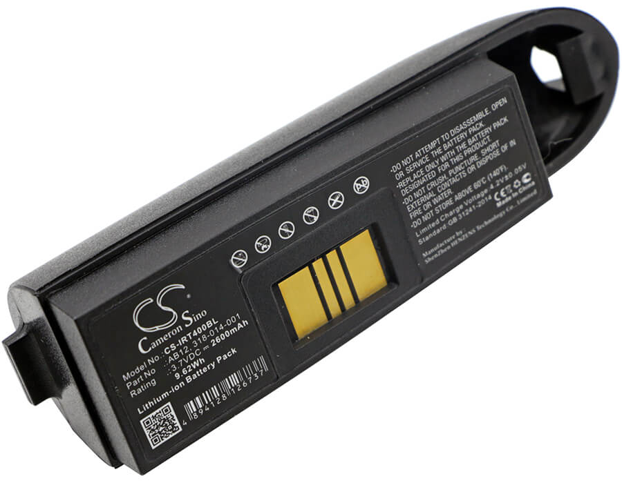 3.7V, 2600mAh, Li-ion Battery fits Intermec, Ip3, Ip4, 9.62Wh