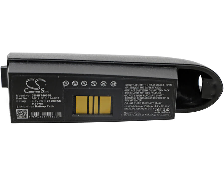 3.7V, 2600mAh, Li-ion Battery fits Intermec, Ip3, Ip4, 9.62Wh