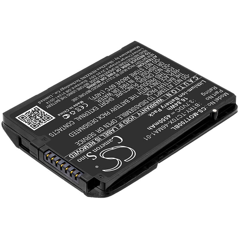 3.7V, 4550mAh, Li-ion Battery fits Motorola, Tc70, Tc75, 16.835Wh