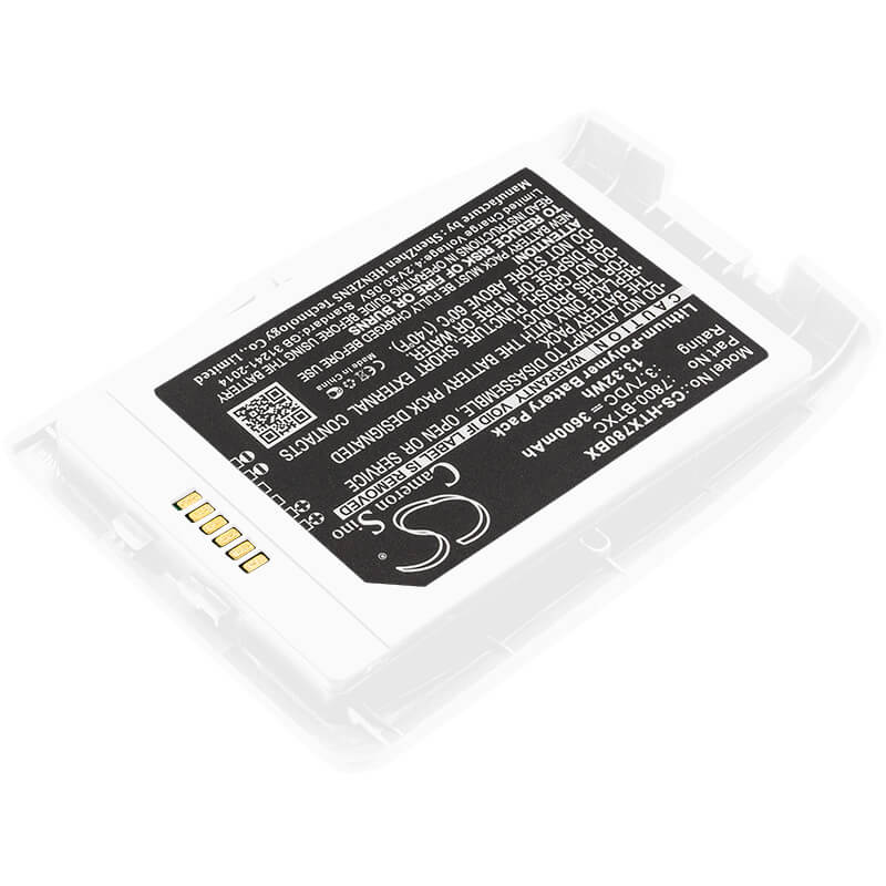 White, 3.7V, 3600mAh, Li-Polymer Battery fits Dolphin, 7800, 13.32Wh