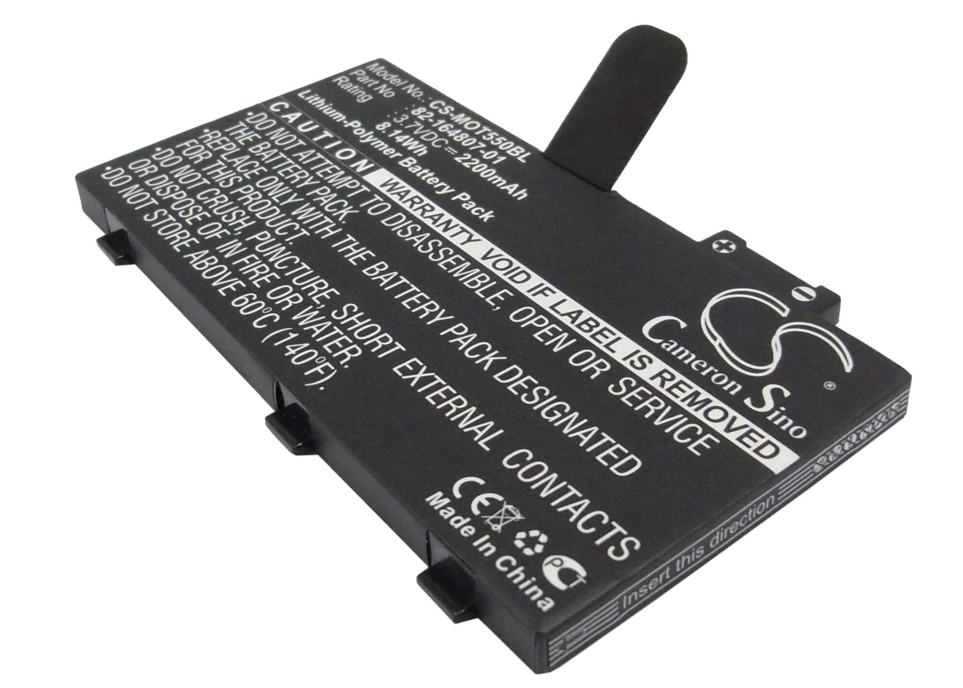 3.7V, 2200mAh, Li-Polymer Battery fits Symbol, Mc36, 8.14Wh