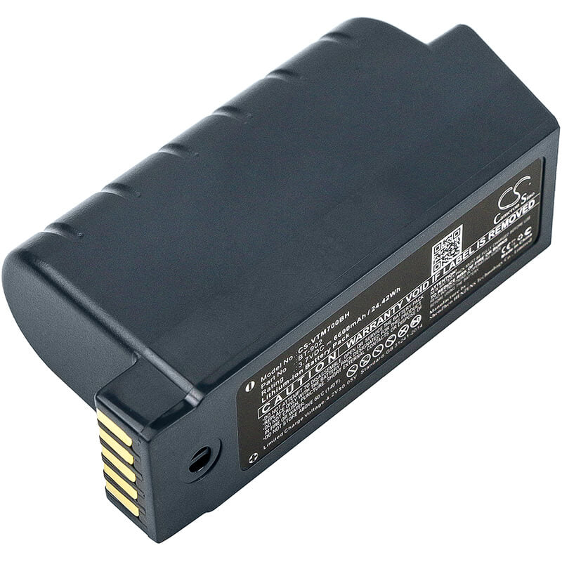 3.7V, 6600mAh, Li-ion Battery fits Vocollect, A700, A710, 24.42Wh