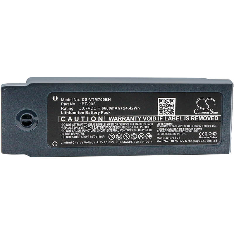 3.7V, 6600mAh, Li-ion Battery fits Vocollect, A700, A710, 24.42Wh