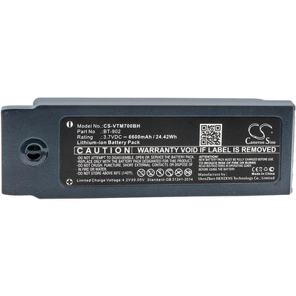 3.7V, 6600mAh, Li-ion Battery fits Vocollect, A700, A710, 24.42Wh