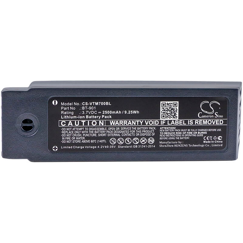 3.7V, 2500mAh, Li-ion Battery fits Vocollect, A700, A710, 9.25Wh