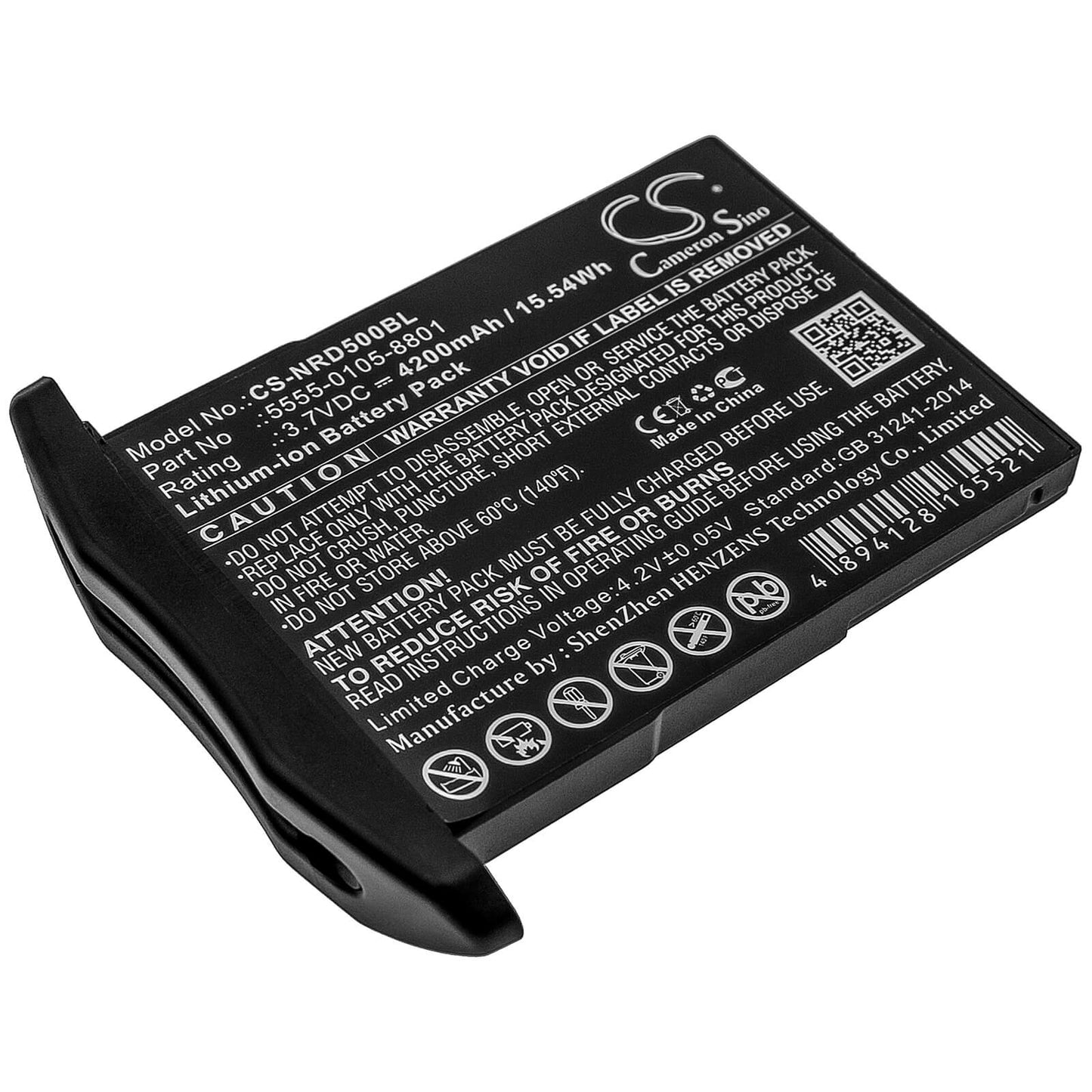 3.7V, 4200mAh, Li-ion Battery fits Ncr Orderman, Ncr Orderman 5, 15.54Wh