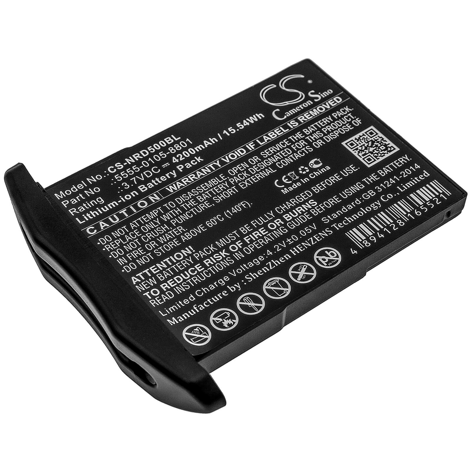 3.7V, 4200mAh, Li-ion Battery fits Ncr Orderman, Ncr Orderman 5, 15.54Wh