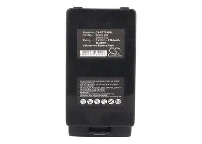 7.4V, 2200mAh, Li-ion Battery fits Psion, Teklogix 7035, Teklogix 7035i, 16.28Wh
