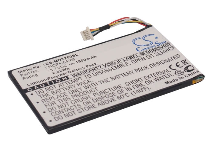 3.7V, 1800mAh, Li-Polymer Battery fits Ieimobile, Modat-200, 6.66Wh