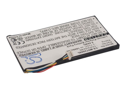 3.7V, 1800mAh, Li-Polymer Battery fits Ieimobile, Modat-200, 6.66Wh