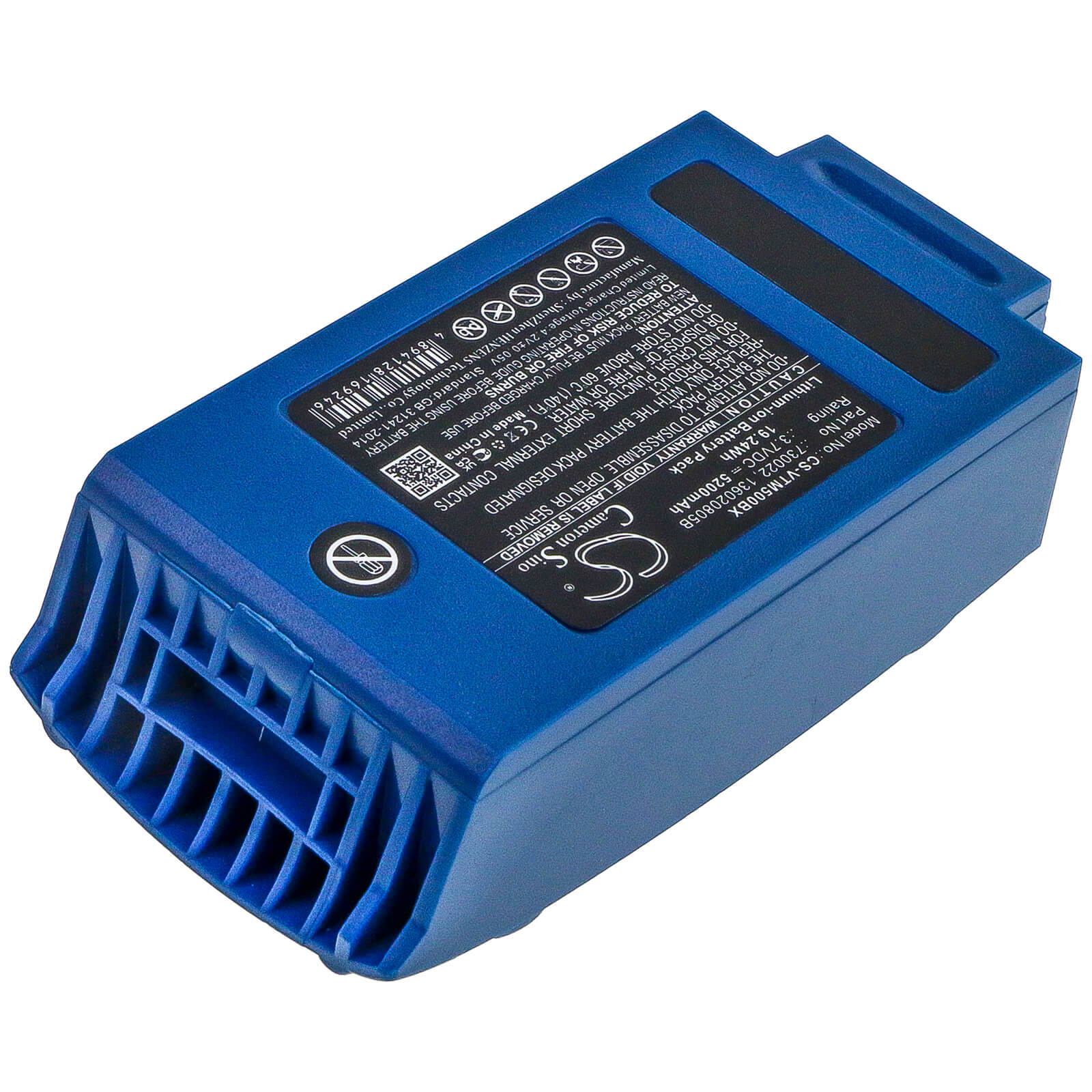 3.7V, 5200mAh, Li-ion Battery fits Vocollect, A4700, A500, 19.24Wh