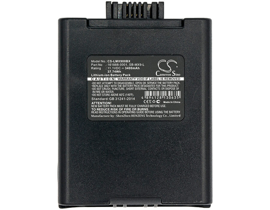 11.1V, 3400mAh, Li-ion Battery fits Honeywell, Mx9380, Mx9381, 37.74Wh
