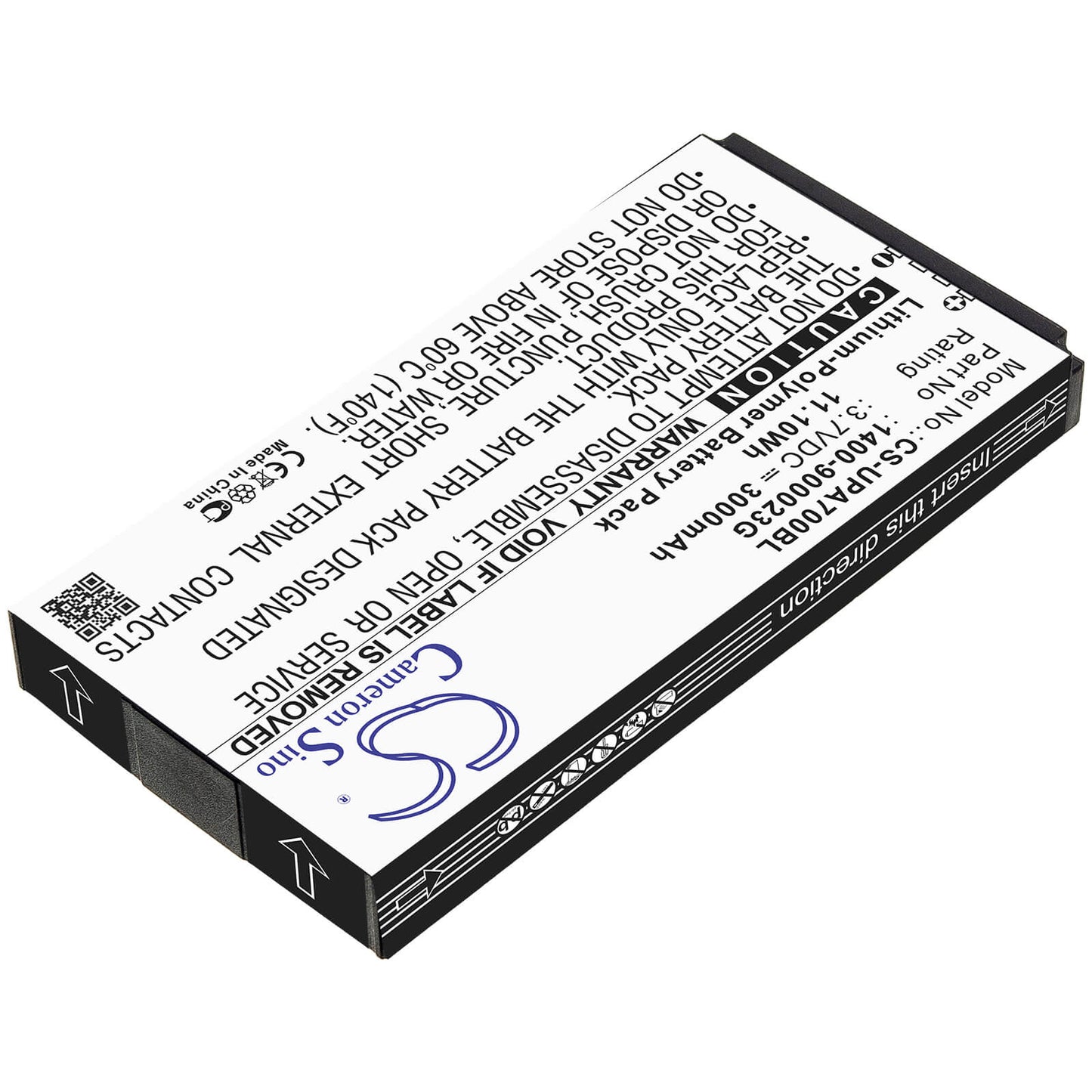 3.7V, 3000mAh, Li-Polymer Battery fits Wasp, Dr3 2d, Dr4 2d, 11.1Wh