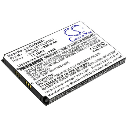 3.8V, 3200mAh, Li-ion Battery fits Datalogic, Axist, Dl-axist, 12.16Wh