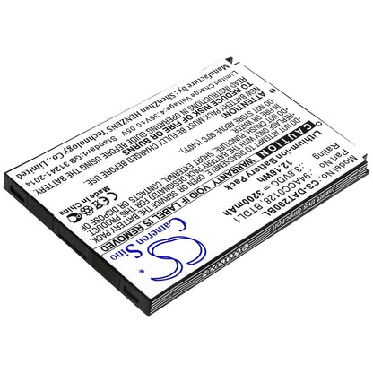 3.8V, 3200mAh, Li-ion Battery fits Datalogic, Axist, Dl-axist, 12.16Wh