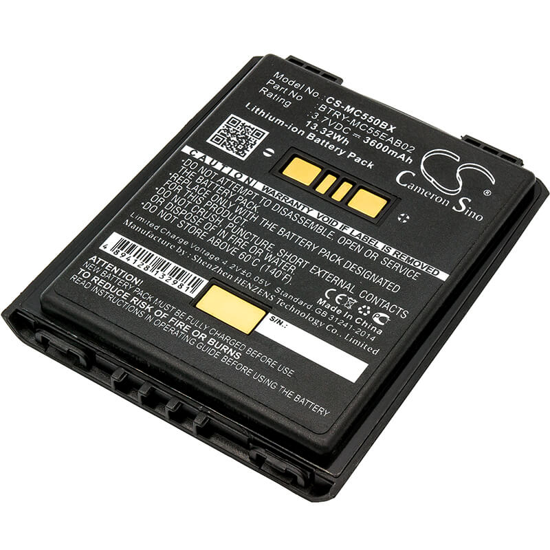 3.7V, 3600mAh, Li-ion Battery fits Symbol, Mc55, Mc5574, 13.32Wh