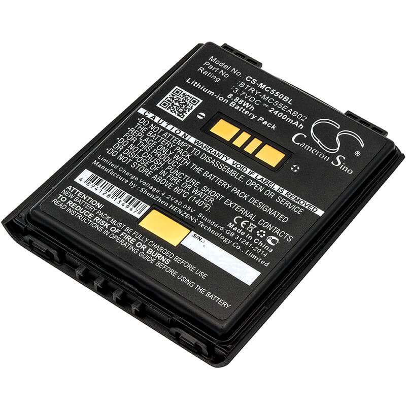 3.7V, 2400mAh, Li-ion Battery fits Symbol, Mc55, Mc5574, 8.88Wh