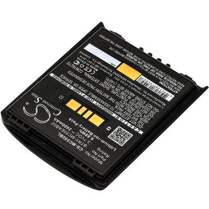 3.7V, 2400mAh, Li-ion Battery fits Symbol, Mc55, Mc5574, 8.88Wh