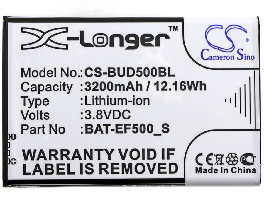 3.8V, 3200mAh, Li-ion Battery fits Bluebird, Ef500, Ef500r, 12.16Wh