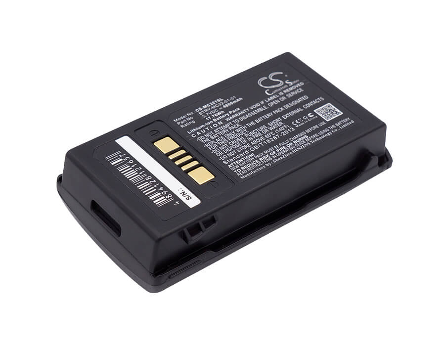 3.7V, 4800mAh, Li-ion Battery fits Zebra, Mc3200, Mc32n0, 17.76Wh