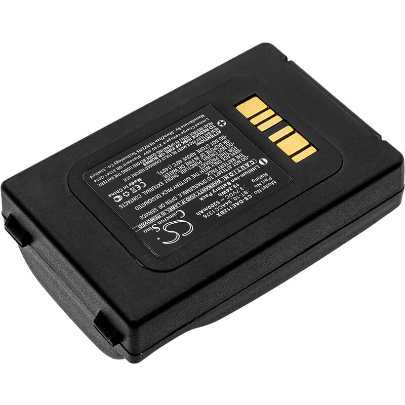 3.7V, 5200mAh, Li-ion Battery fits Datalogic, Elf, 19.24Wh