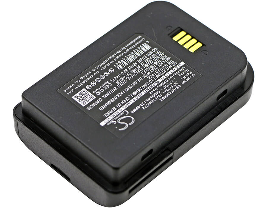 3.7V, 6400mAh, Li-ion Battery fits Handheld, Nautiz X5 Eticket, 23.68Wh