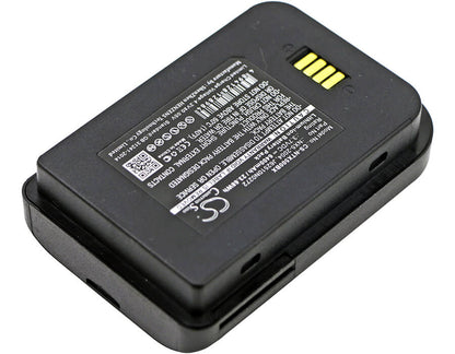 3.7V, 6400mAh, Li-ion Battery fits Handheld, Nautiz X5 Eticket, 23.68Wh