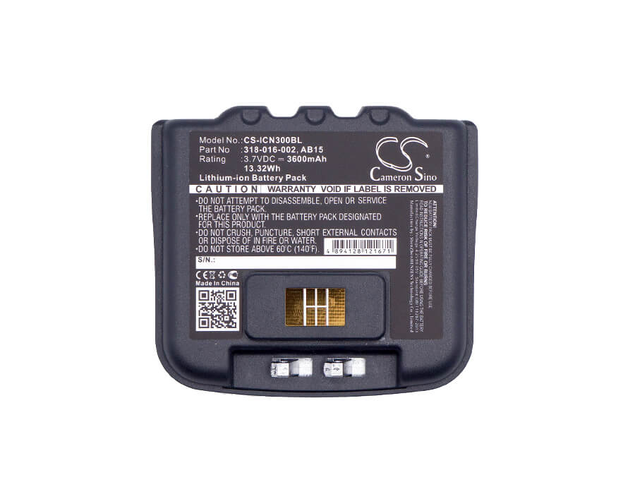 3.7V, 3600mAh, Li-ion Battery fits Intermec, Cn3, Cn3e, 13.32Wh