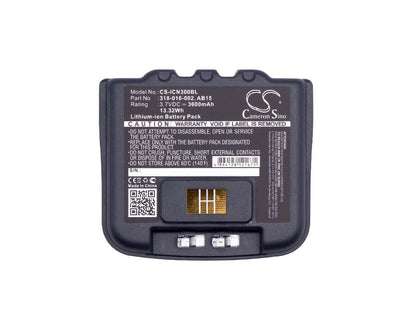 3.7V, 3600mAh, Li-ion Battery fits Intermec, Cn3, Cn3e, 13.32Wh