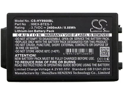 3.7V, 2400mAh, Li-ion Battery fits Dolphin, 99ex, 99ex-btec, 8.88Wh