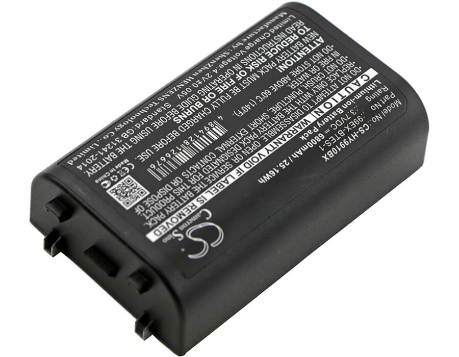 3.7V, 6800mAh, Li-ion Battery fits Honeywell, 99exhc, 99gx, 25.16Wh