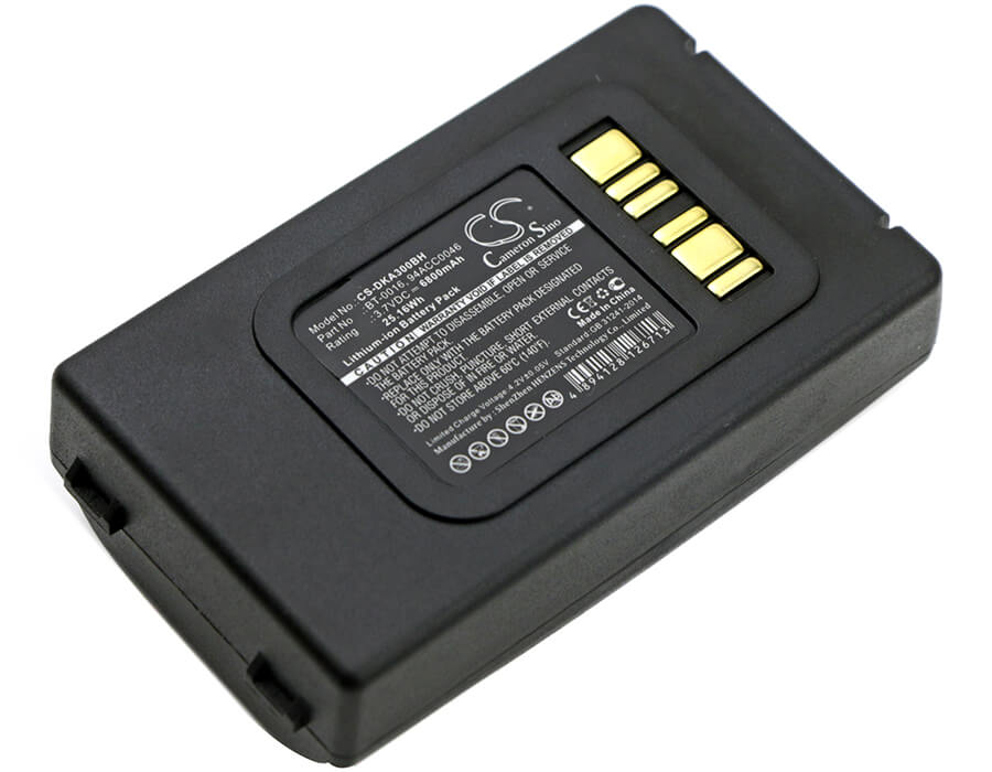 3.7V, 6800mAh, Li-ion Battery fits Datalogic, Skorpio X3, Skorpio X4, 25.16Wh