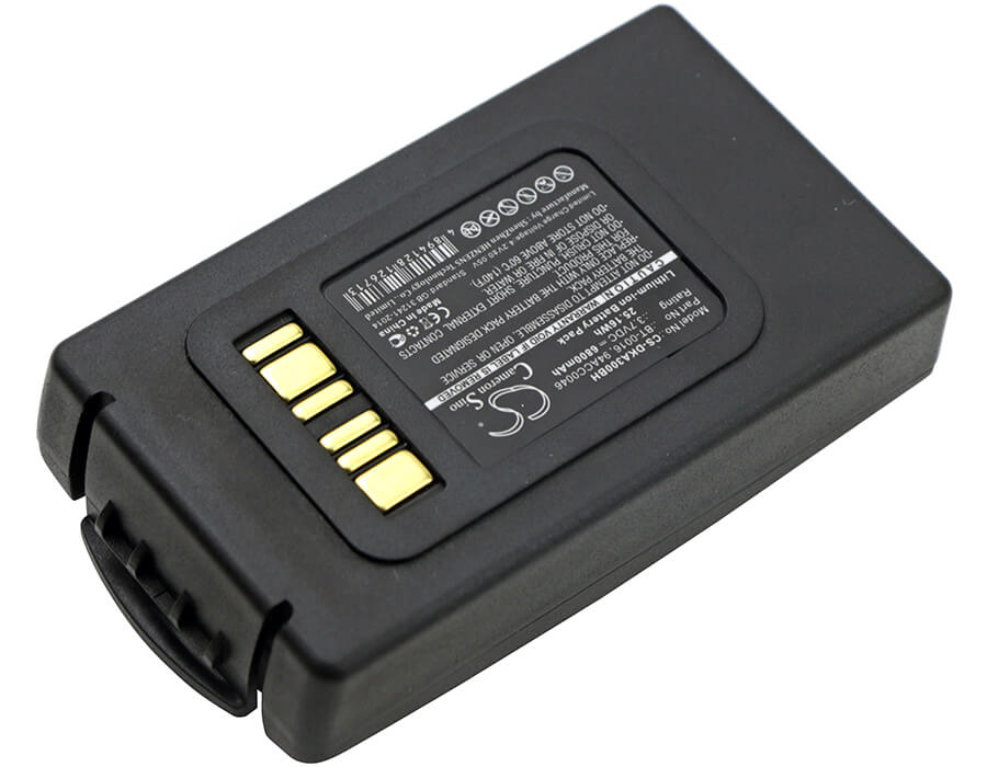 3.7V, 6800mAh, Li-ion Battery fits Datalogic, Skorpio X3, Skorpio X4, 25.16Wh