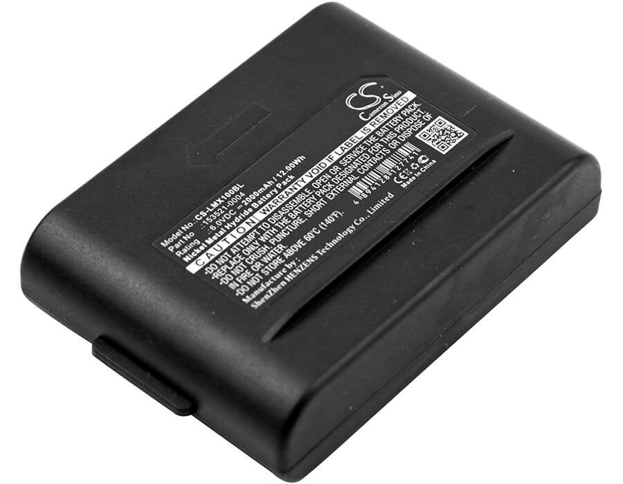 6.0V, 2000mAh, Ni-MH Battery fits Lxe, Mx1, 12Wh