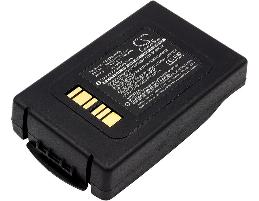 3.7V, 2750mAh, Li-ion Battery fits Datalogic, Elf, 10.175Wh