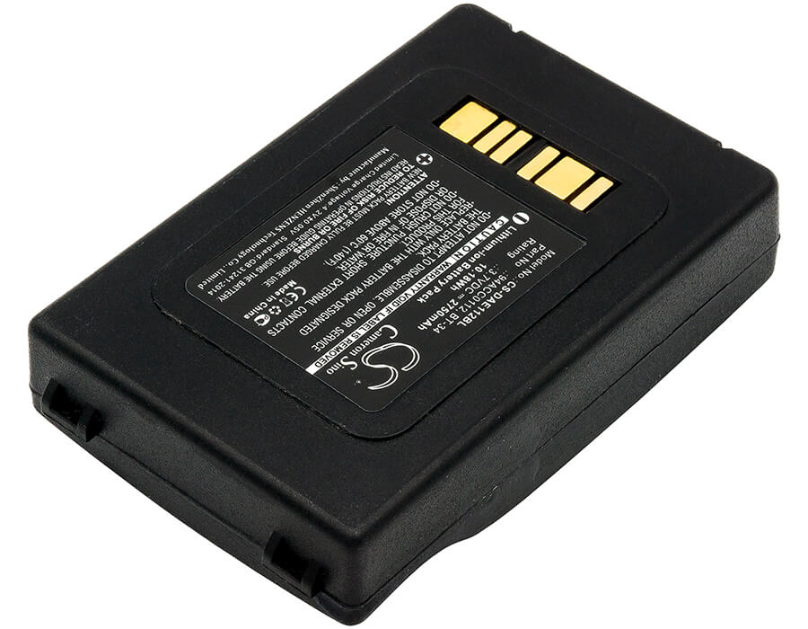 3.7V, 2750mAh, Li-ion Battery fits Datalogic, Elf, 10.175Wh