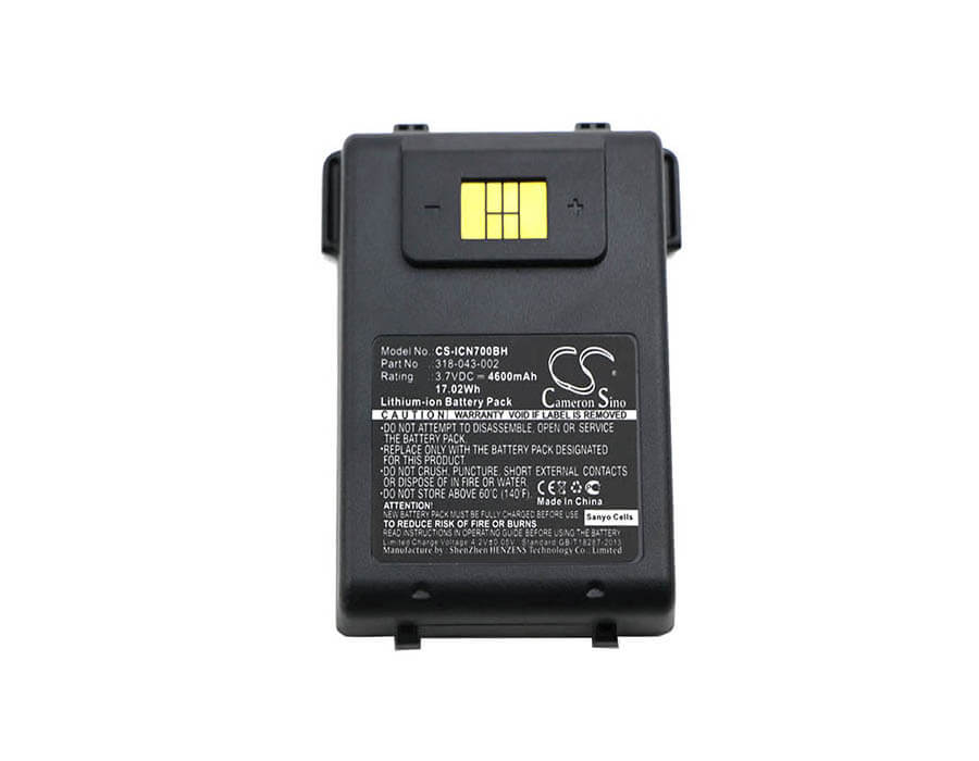 Barcode Scanner 3.7V, 4600mAh, Sanyo Li-ion Battery fits Intermec, Cn70, Cn70e, 17.02Wh