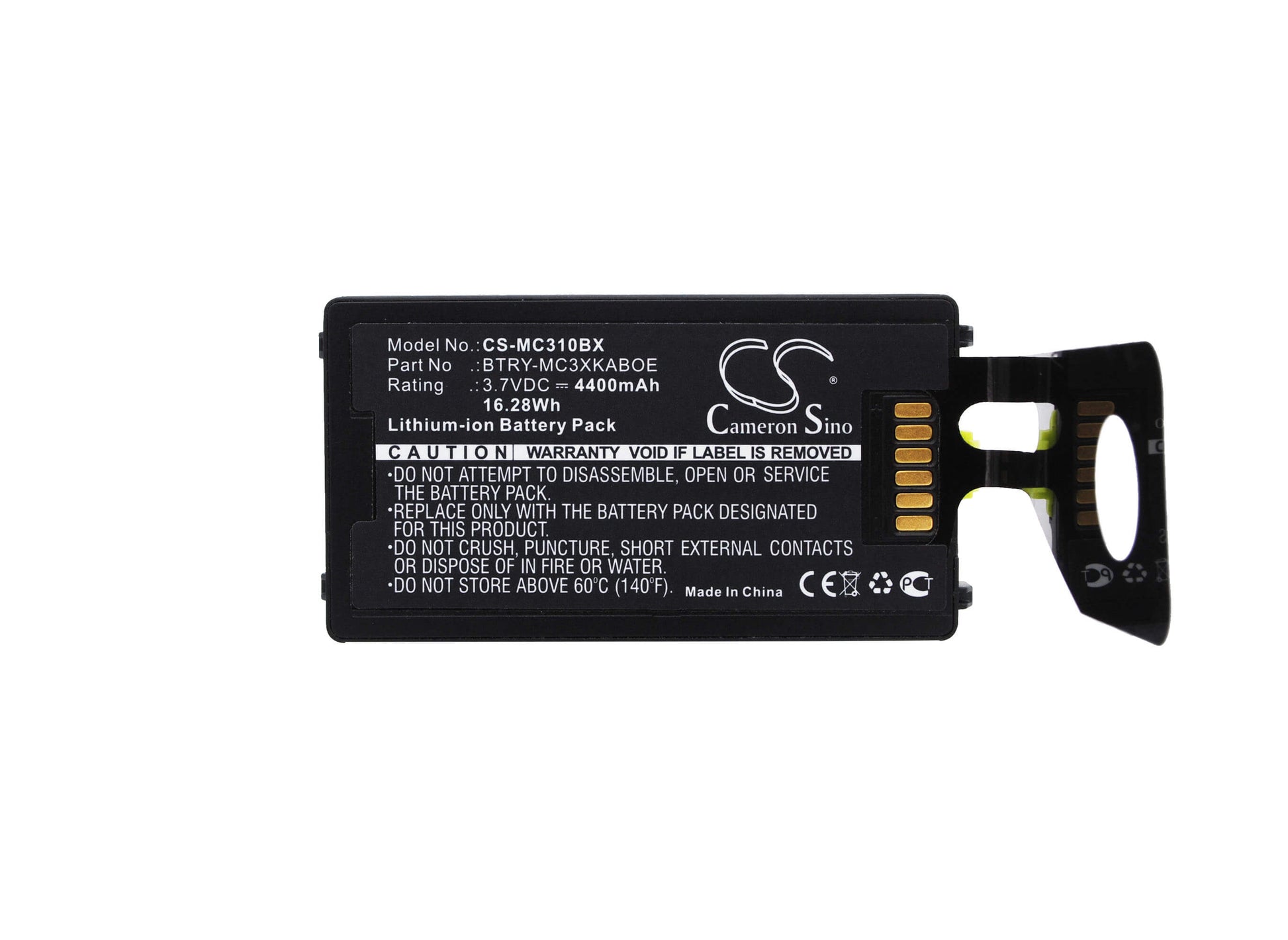 3.7V, 4400mAh, Li-ion Battery fits Symbol, Mc3100, Mc3190, 16.28Wh