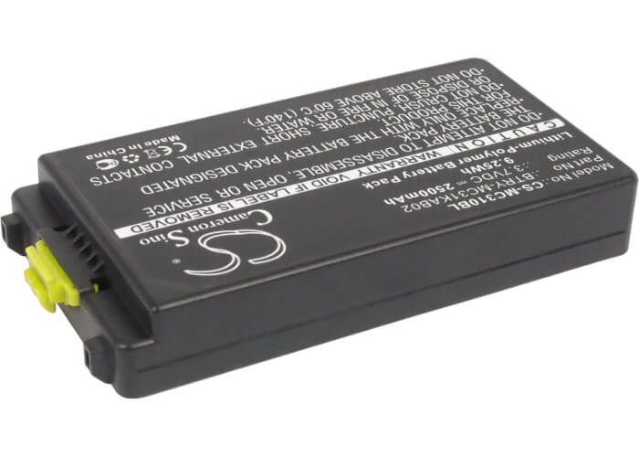 3.7V, 2500mAh, Li-Polymer Battery fits Symbol, Mc3100, Mc3190, 9.25Wh