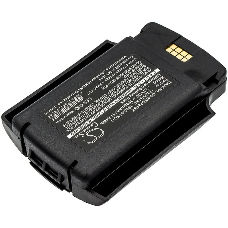 3.7V, 3200mAh, Li-ion Battery fits Dolphin, 7600, 7600 Ii, 11.84Wh