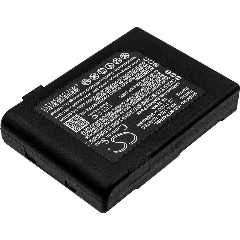 3.7V, 3600mAh, Li-ion Battery fits Nautiz, X4, 13.32Wh