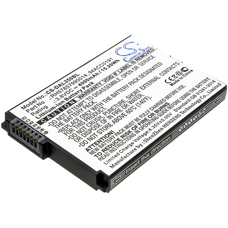 3.8V, 4000mAh, Li-ion Battery fits Datalogic, Btdl35, Memor 10, 15.2Wh