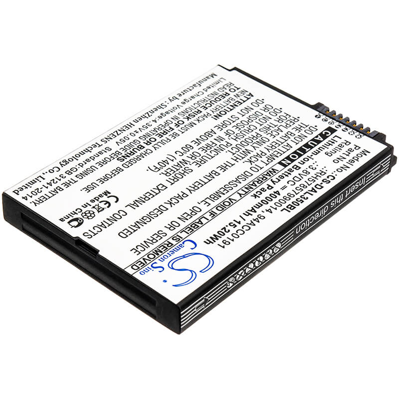 3.8V, 4000mAh, Li-ion Battery fits Datalogic, Btdl35, Memor 10, 15.2Wh