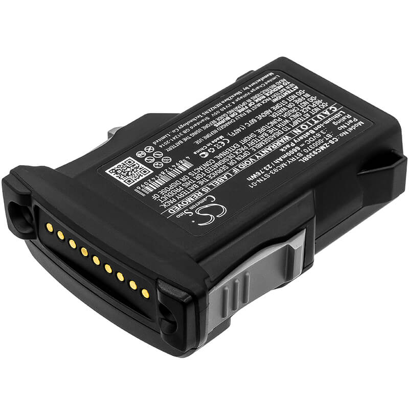 3.6V, 6600mAh, Li-ion Battery fits Zebra, Mc93, Mc9300, 23.76Wh