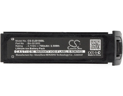3.7V, 700mAh, Li-ion Battery fits Cipherlab, 1560, 1562, 2.59Wh