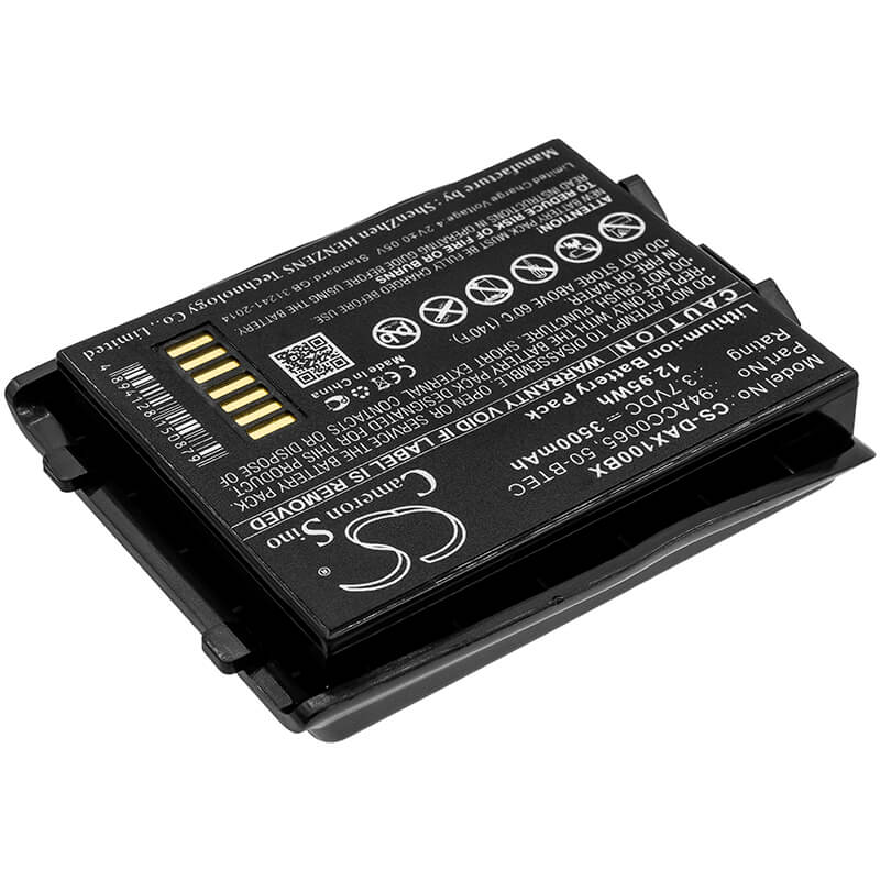 3.7V, 3500mAh, Li-ion Battery fits Datalogic, Lynx, 12.95Wh