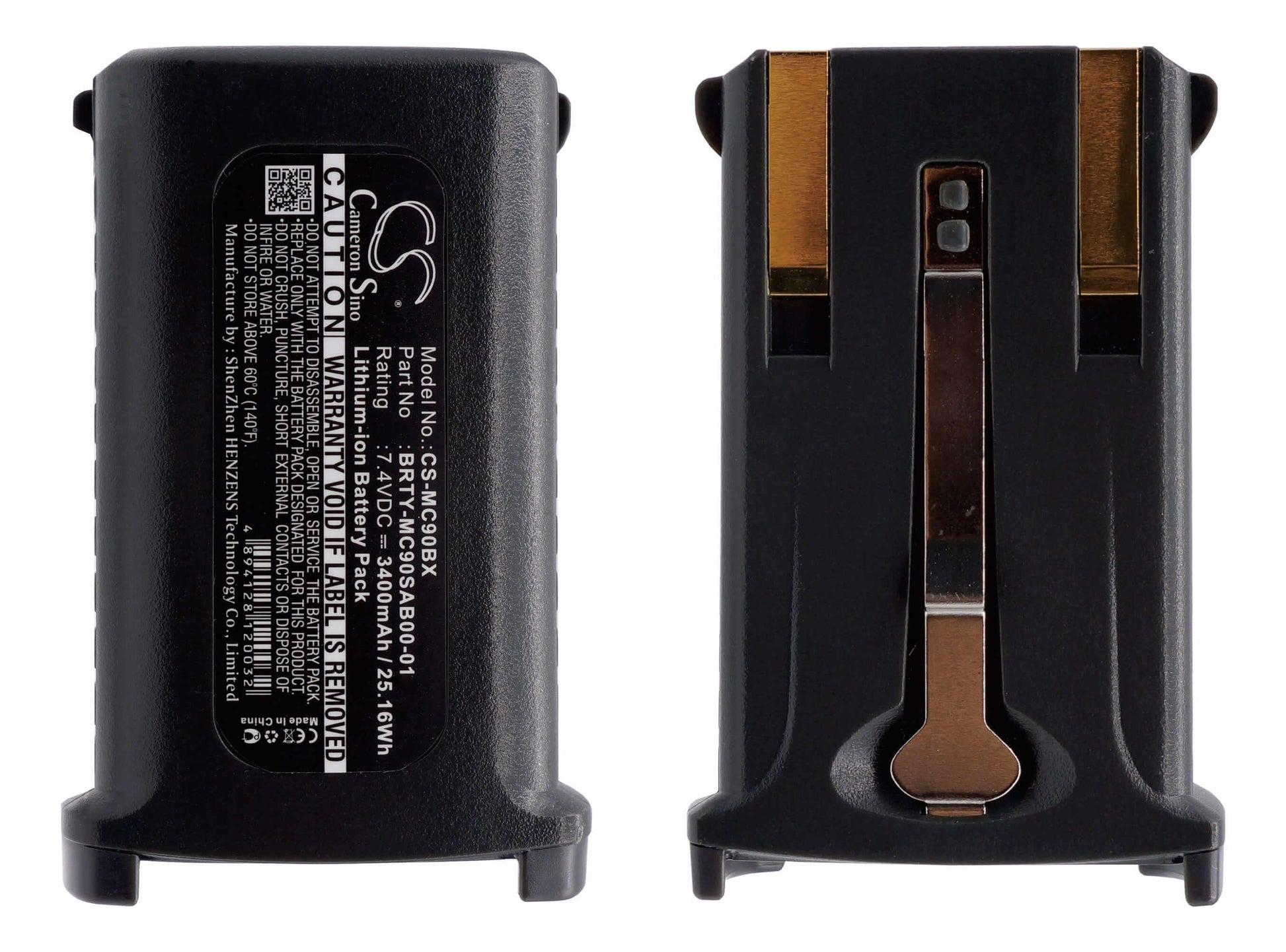 7.4V, 3400mAh, Li-ion Battery fits Symbol, Mc9000, Mc9000-g, 25.16Wh