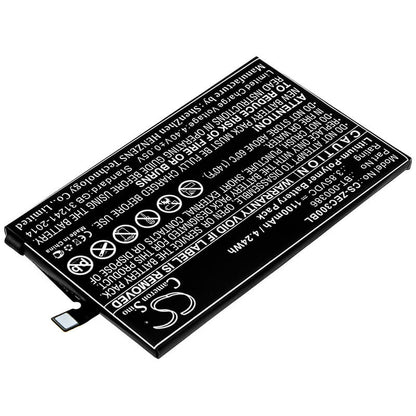 3.85V, 1100mAh, Li-Polymer Battery fits Zebra, Ec30, 4.235Wh