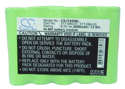 6.0V, 2000mAh, Ni-MH Battery fits Intermec, Pen Key 4000, Pen Key 4500, 12Wh
