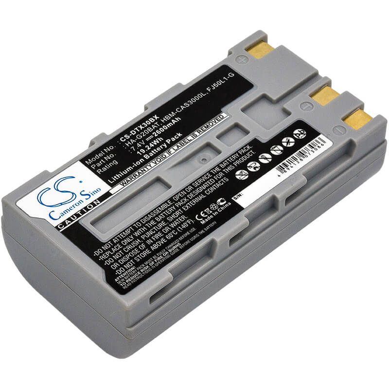 7.4V, 2600mAh, Li-ion Battery fits Casio, Dt-x30, Dt-x30g, 19.24Wh